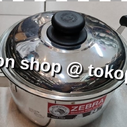 ✨Baru Panci Stainless Zebra 20 Cm/Panci Masak Zebra Stainless Ada Tutup 20Cm Limited