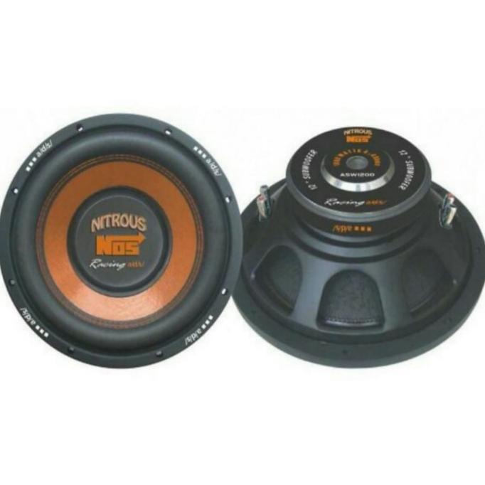SPEAKER SUBWOOFER ADS 12 INCH ASW1200 NOS NITROUS
