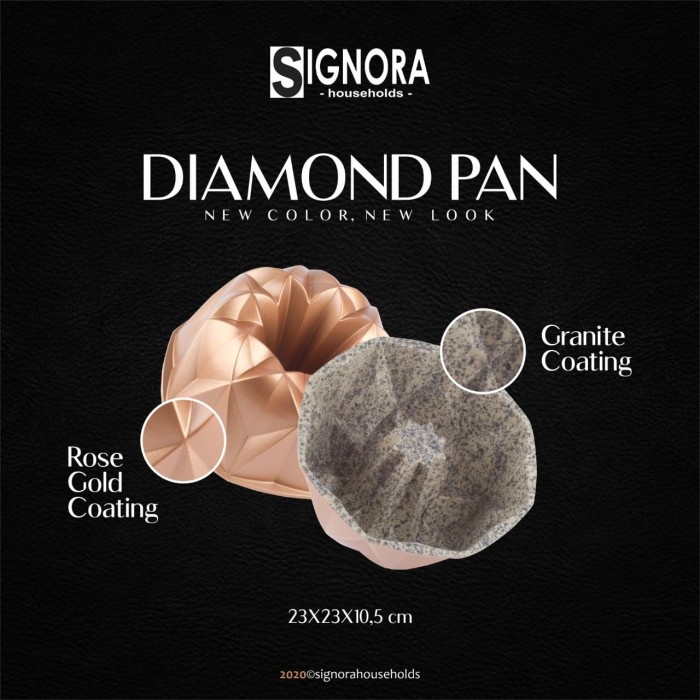 

✅Termurah Signora Diamond Pan Loyang Premium Cake Pan Diskon