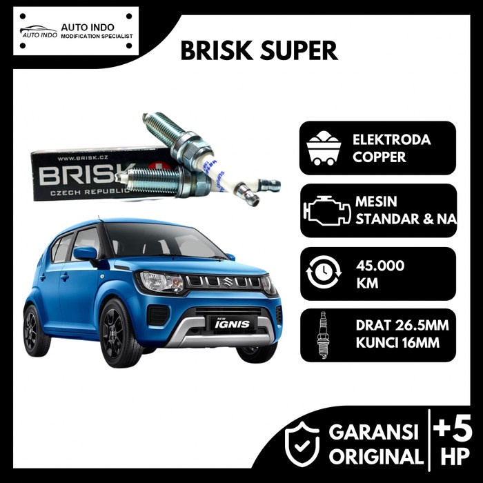 Busi Mobil Suzuki Ignis Brisk Super Qr15Lc-1 Kode It054