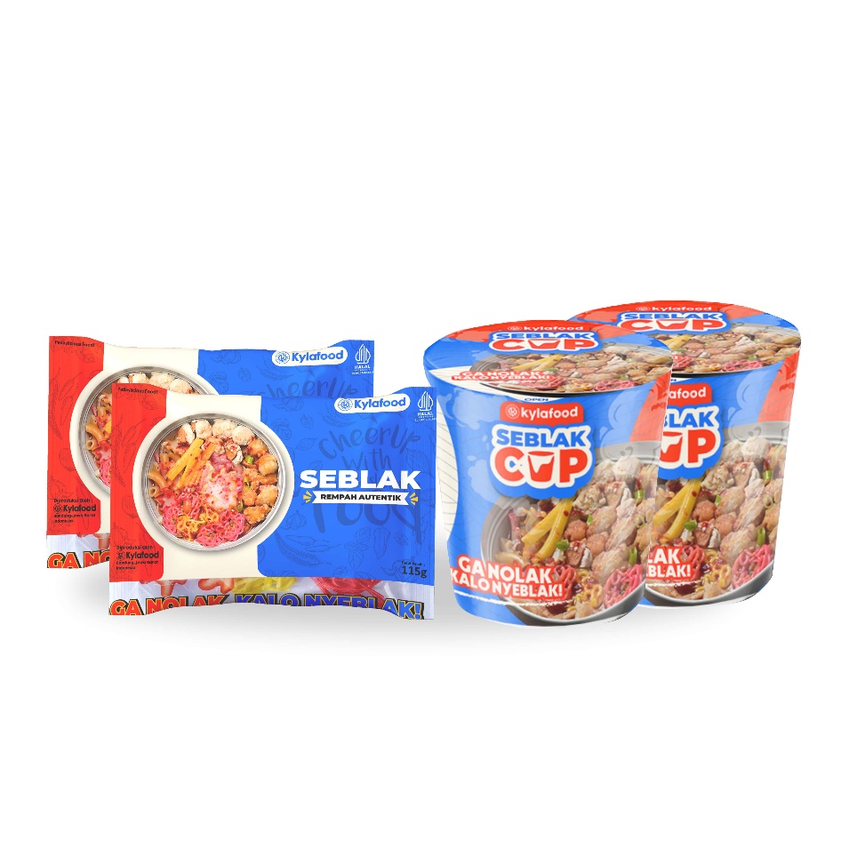 

NLJV4615 Kylafood paket 2 Seblak cup + 2 Seblak rempah autentik