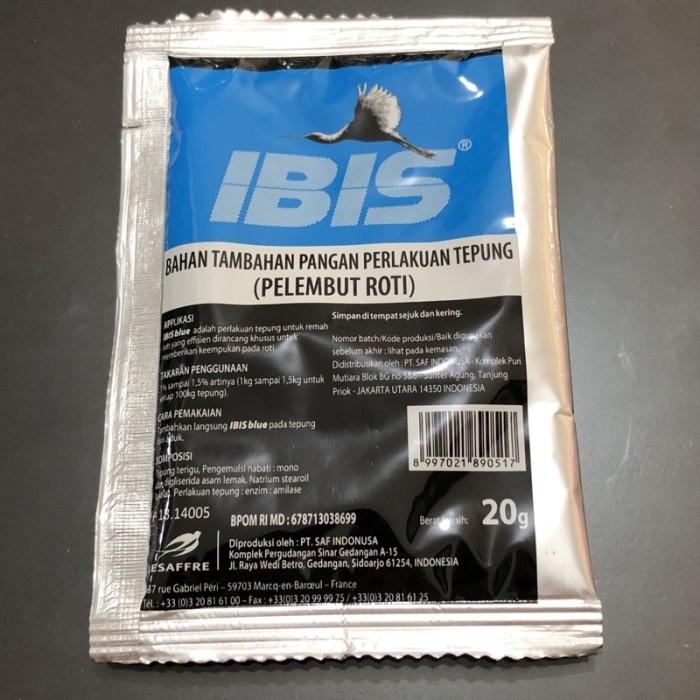 

IBIS Blue 20gr pelembut roti bread softener emulsifier 20 gr