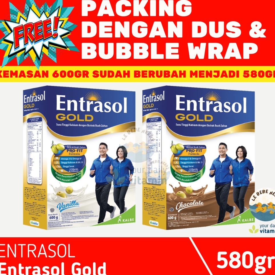 

TSXM8489 Entrasol Gold 580gr - Entrasol Gold Vanilla 580 gr - Entrasol Gold Chocolate 580 gr - Susu Tinggi Protein