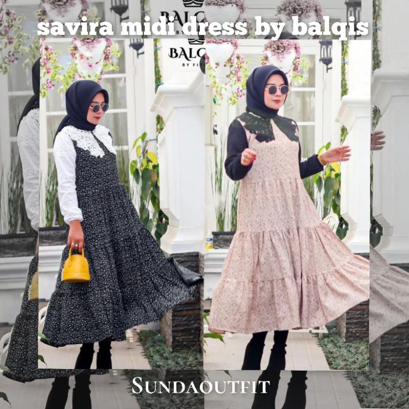 savira midi dress by balqis