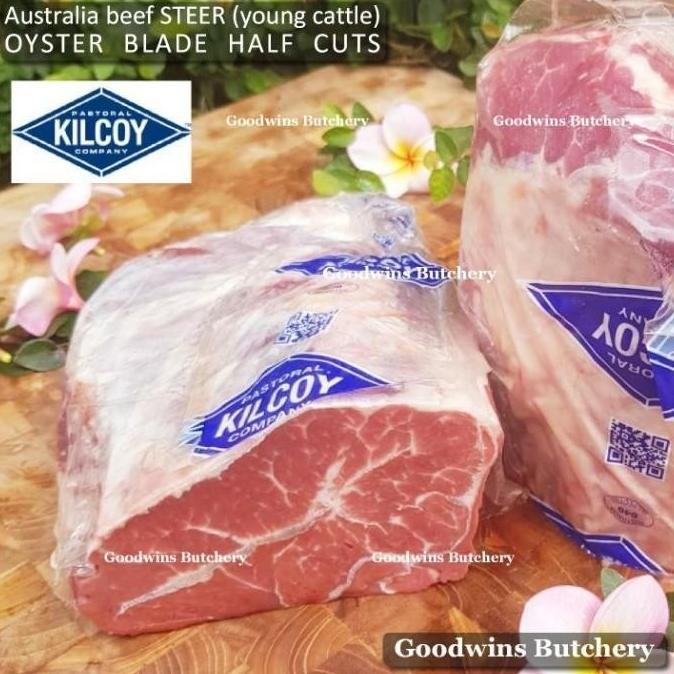 

Promo Oyster Blade Beef Steer Young Cattle Australia Kilcoy Steak 3/8" Bronisshop