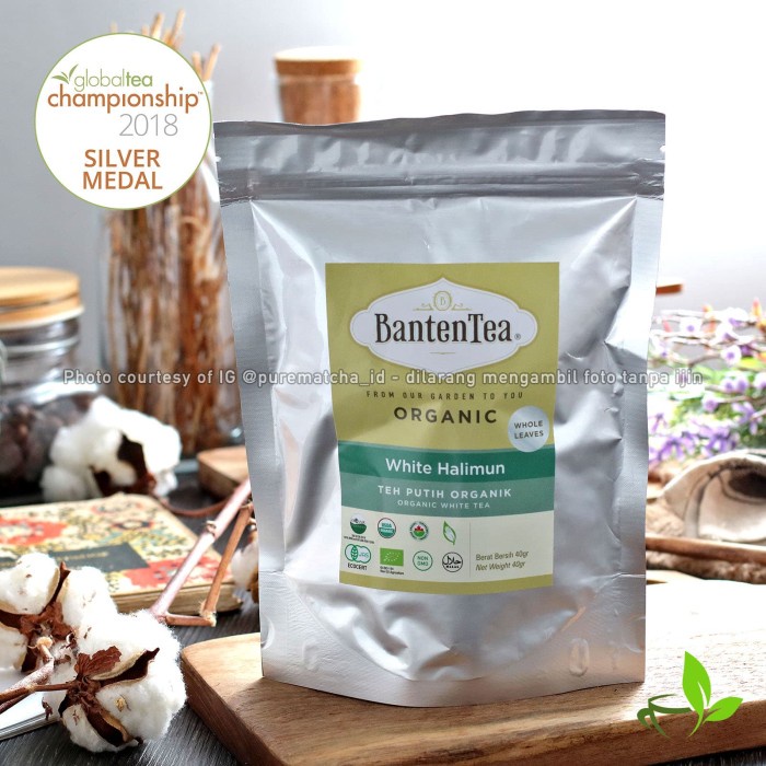 

Organic White Halimun 40gr Harendong Indonesian White Tea Banten Tea