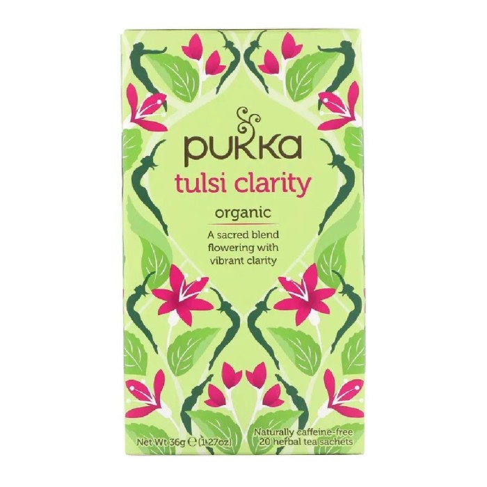 

Pukka Tea Tulsi Clarity Organic A Sacred Blend flowering 20s x 1.8gr