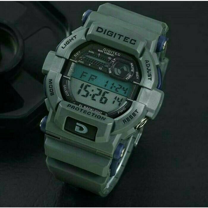 TERBARU JAM TANGAN PRIA DIGITEC DG- 2054T GREY ORIGINAL /JAM TANGAN ANTI AIR/JAM TANGAN ANALOG/JAM