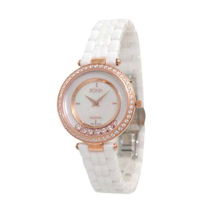 ✅Baru [Original] Bonia B10123-2557S Jam Tangan Wanita Ceramic White Terbaru