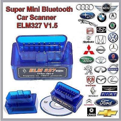 ELM327 Super Mini OBD OBD2 V1.5 Bluetooth Car Scanner Alat Scan scaner Mobil Torque Auto Scan Tool. 
