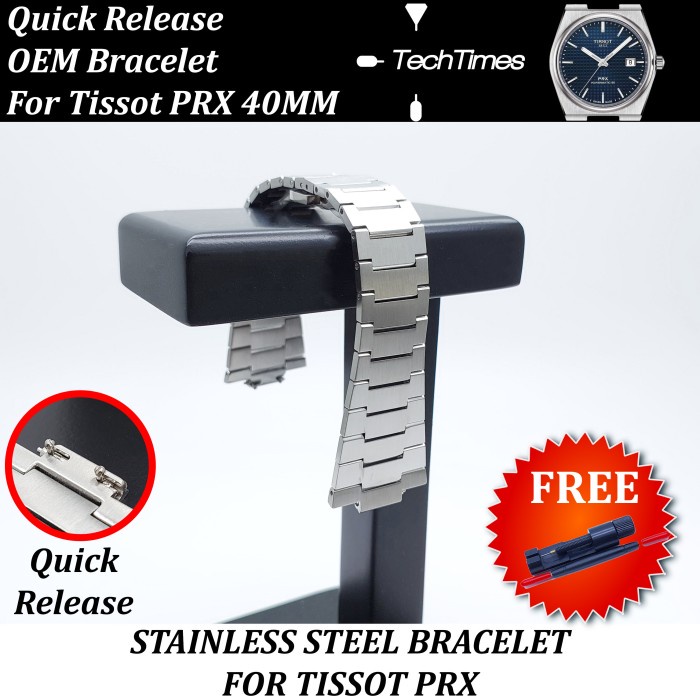 ✅Sale Stainless Steel Bracelet Strap Tissot Prx Rantai Jam For Tissot Prx Limited