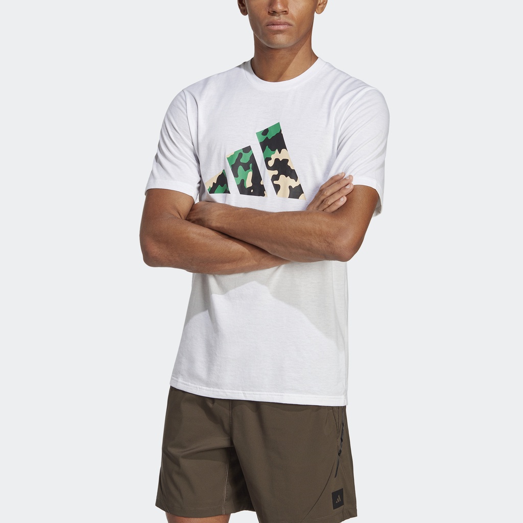 adidas TRAINING T-Shirt Training Logo Seasonal Train Essentials Pria IB8259