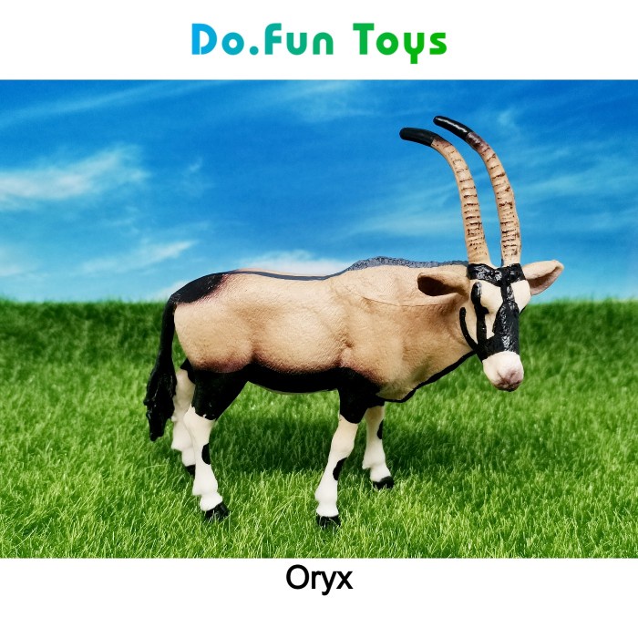 Oryx Animal Figure / Miniatur Mainan Binatang Antelop Oryx Ready