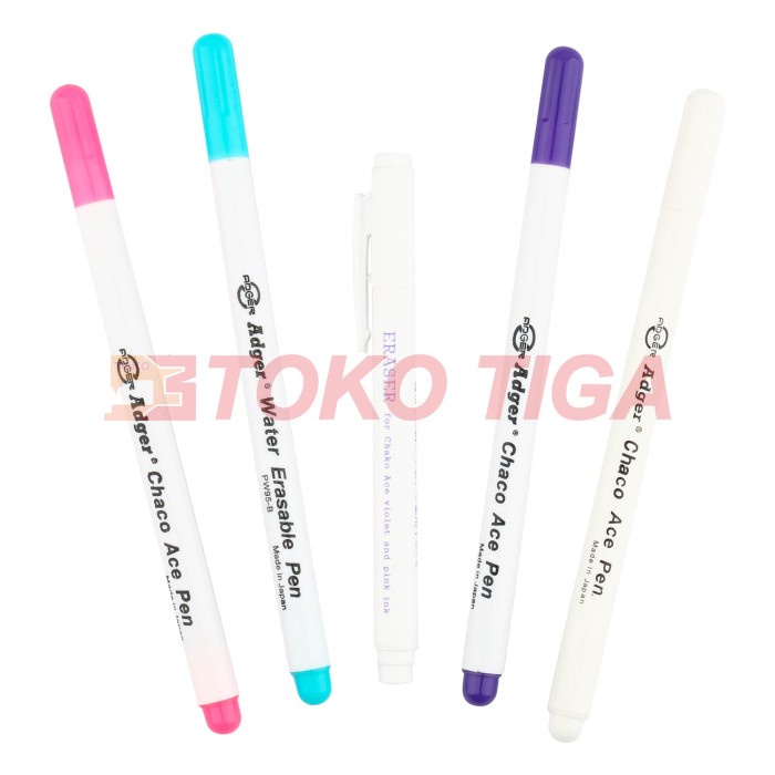 

Spidol Penanda Kain / Water Erasable Pen / Fabric Marker Merk Adger