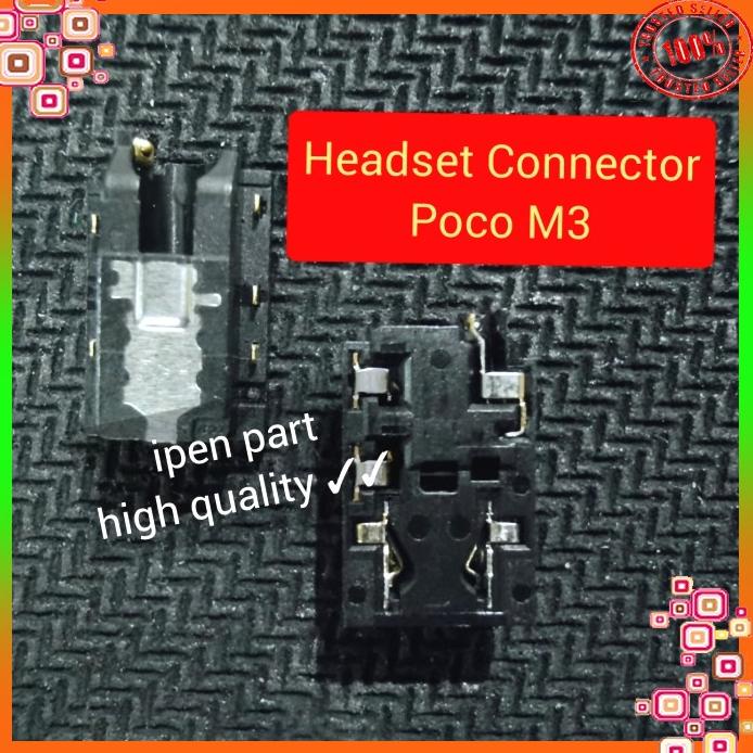 Konektor Headset Poco M3 Jack Connector Lubang Handsfree