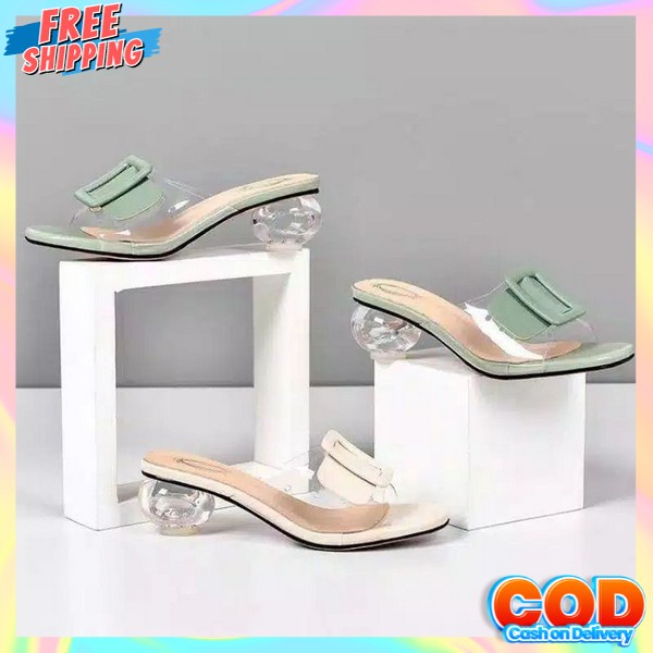 Haihils Wanita Kaca Hak Tinggi Cewek Remaja Haihil Kekinian Heels Pesta Kondangan Hels Terbaru Heals