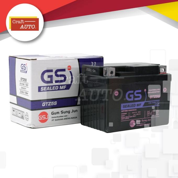 New Aki Motor Yamaha Mio M3 Gs Gtz5S Berkualitas