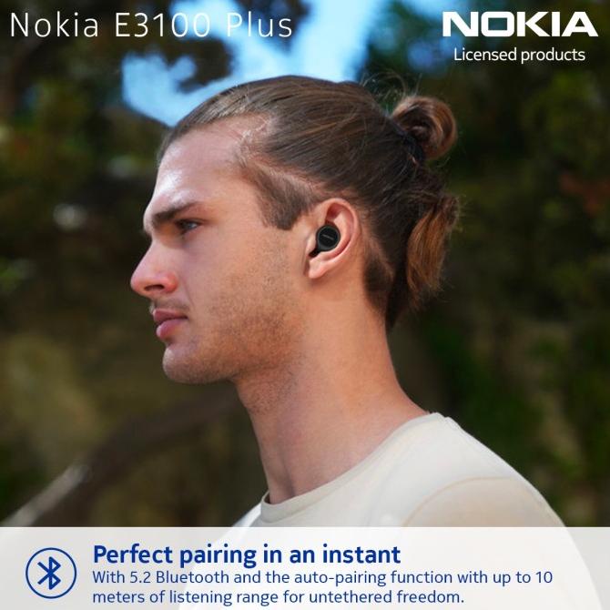 Nokia E3100 Plus True Wireless Earbuds Bluetooth Earphone Tws Hd