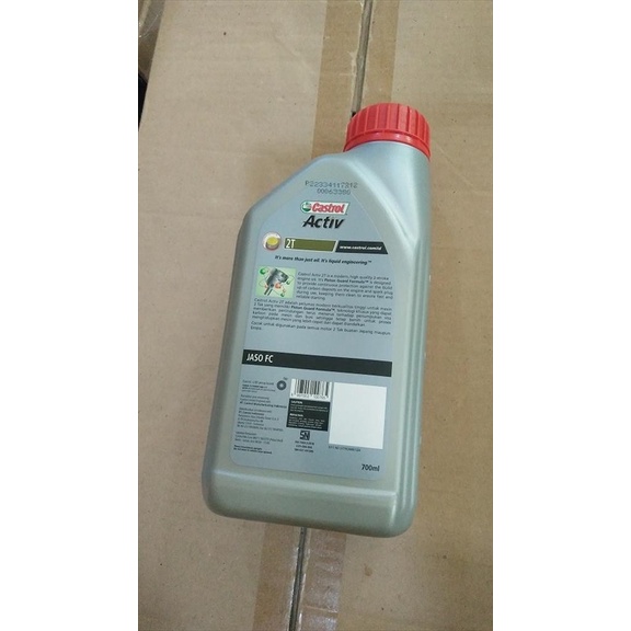 Oli Samping Mesin Motor Castrol Activ 2T Low Smoke Jaso FC 700 ml Asli terbaik