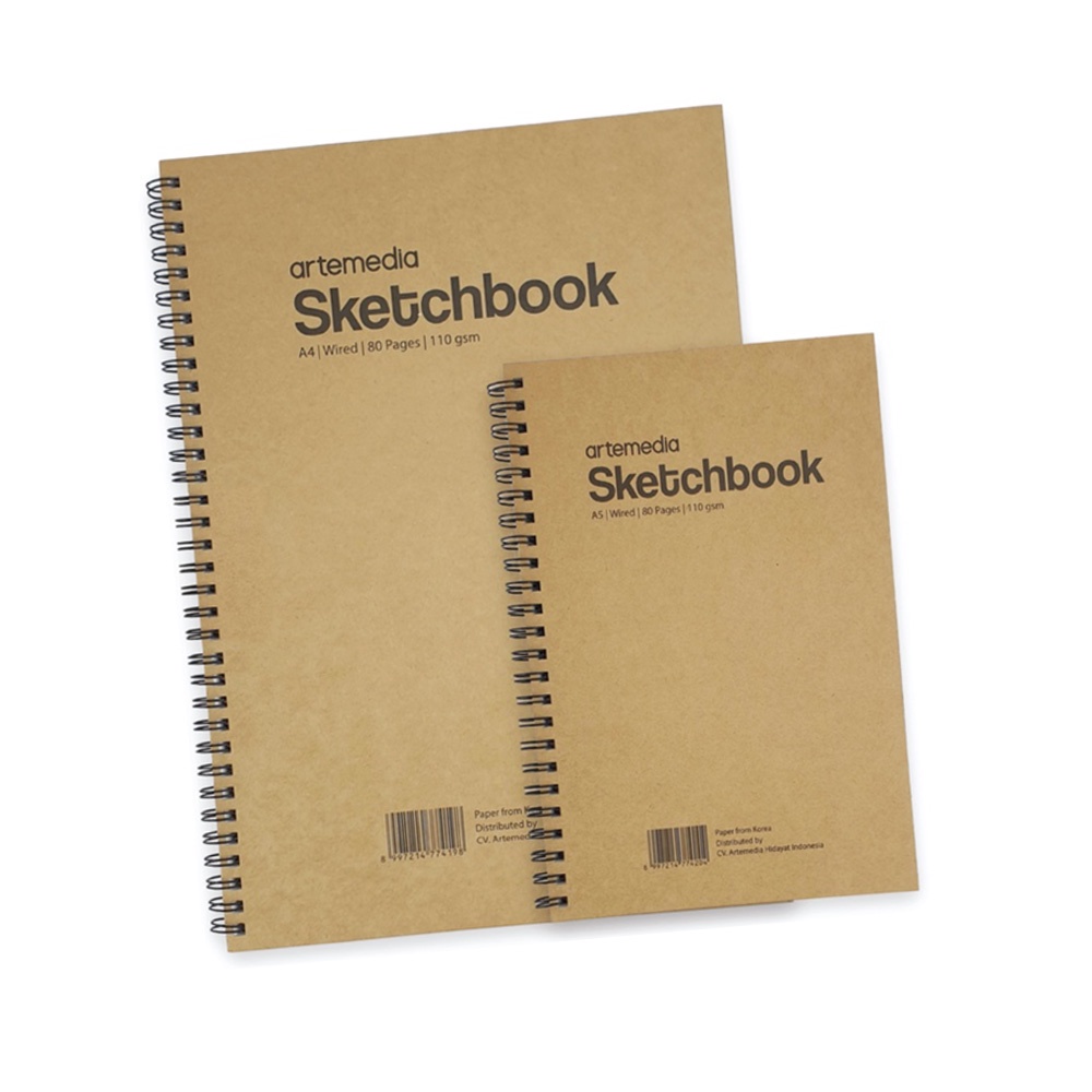 

Artemedia A4 A5 Sketch Book Spiral 110Gsm - Buku Sketsa