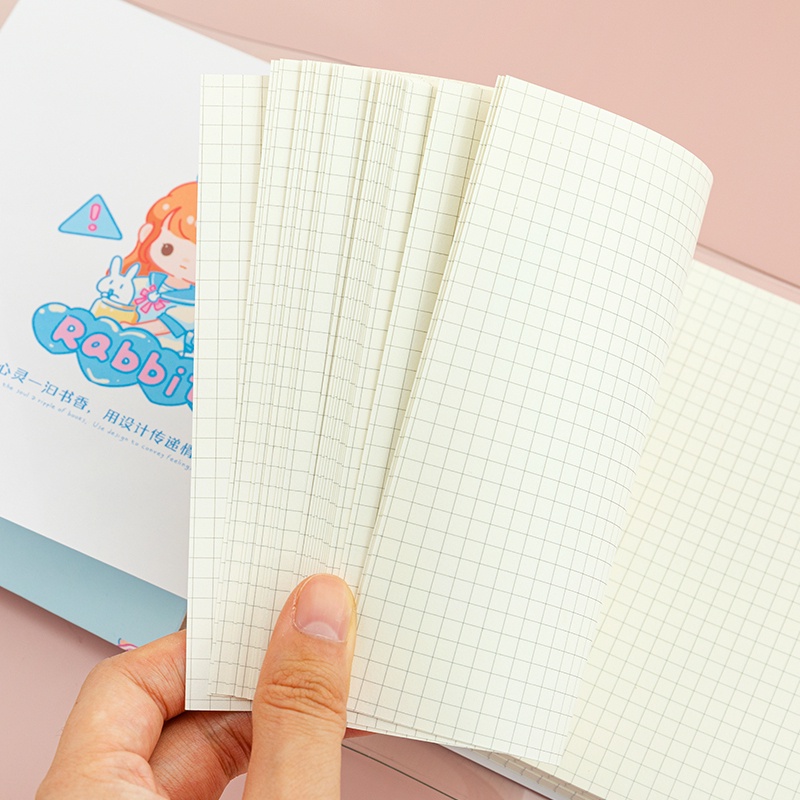 

Buku Binder Lucu Aesthetic Korean Style Cute Spiral Notebook Pvc Buku Catatan Isi Ulang Loose-Leaf