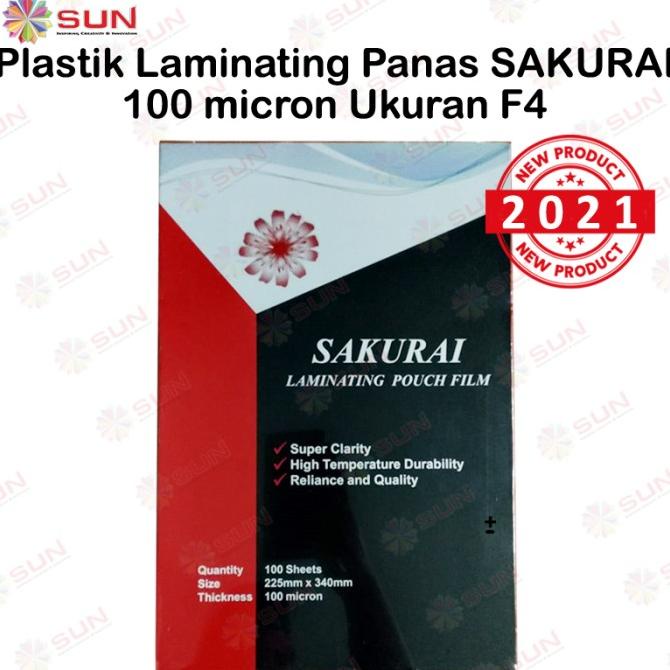 

Plastik Laminating Panas Sakurai F4 isi 100 Lembar