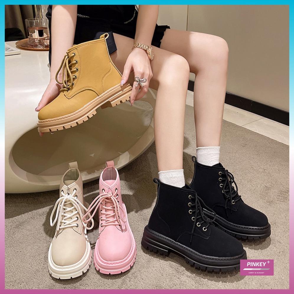 PINKEY P077 Sepatu Sneakers Boots Wanita Boot Shoes