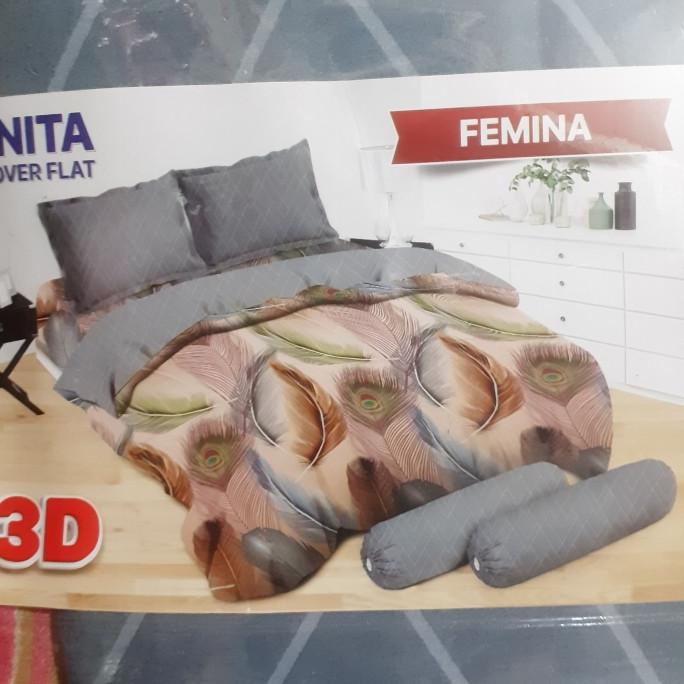 Bed Cover Set Sprei Flat Uk 180X200 Bonita Motif Femina Yeppeun_Noonastore
