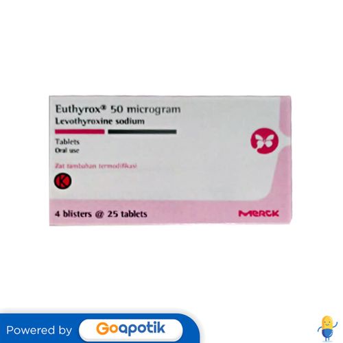 EUTHYROX 50 MCG BOX 100 TABLET