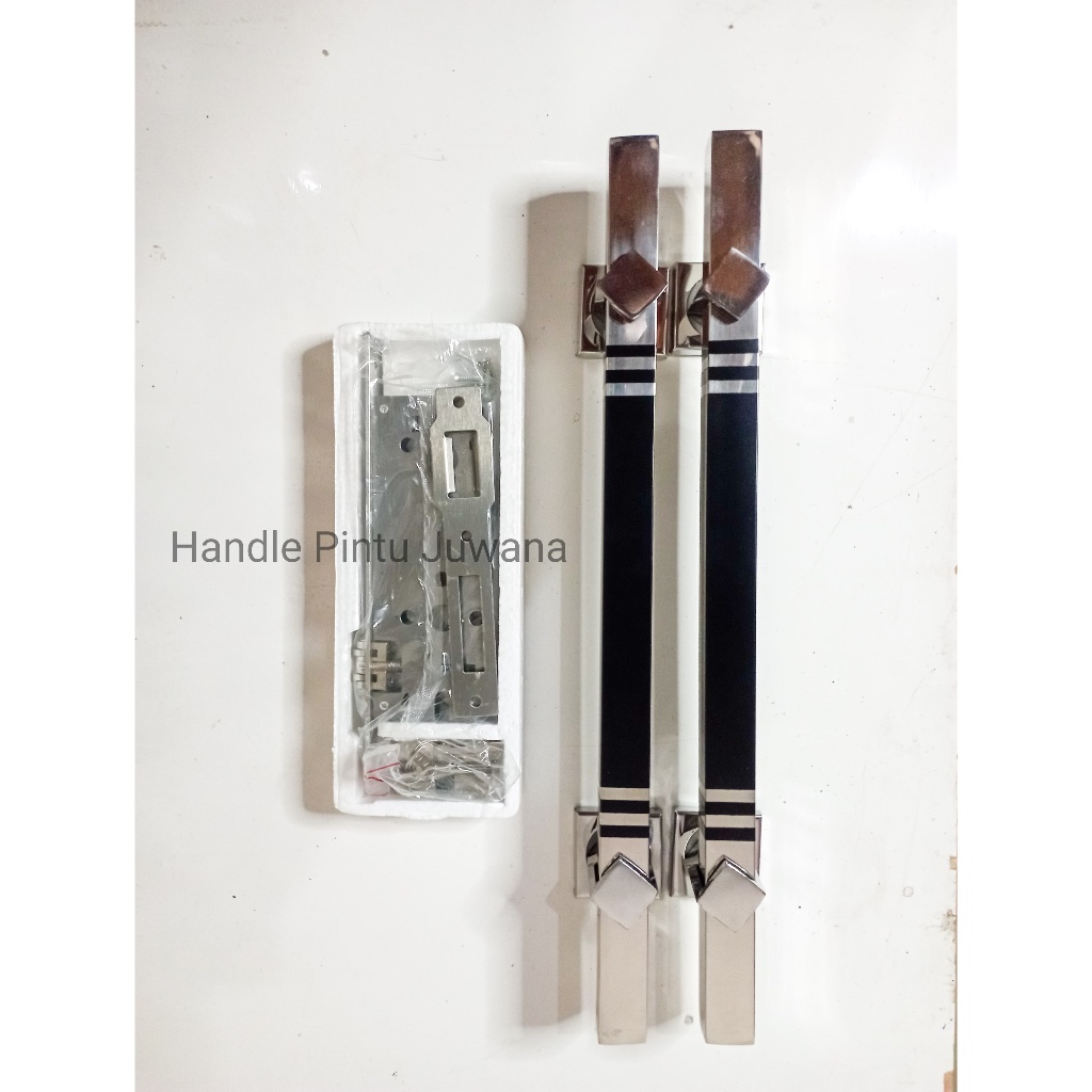 2 pcs handle + kunci Handle pintu rumah minimalis stainless steel 33cm 45cm 60cm gagang pintu  tarik