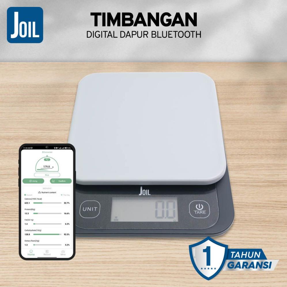 PROMO Timbangan Makanan Kalori Diet Bluetooth Smart Food Scale Digital - Joil