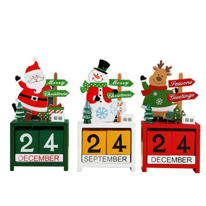 

Kalender Kayu Ornamen Natal Lucu Dekorasi Kado Christmas Santa Snowman Stok Terbatas