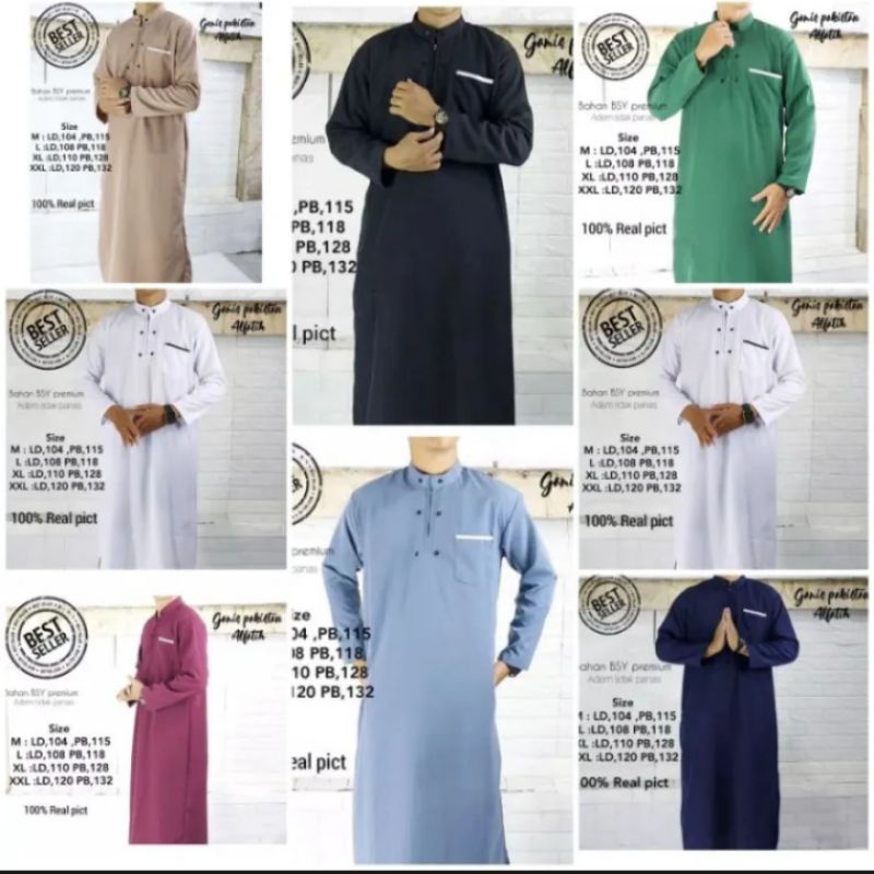 jubah gamis pria terbaru
