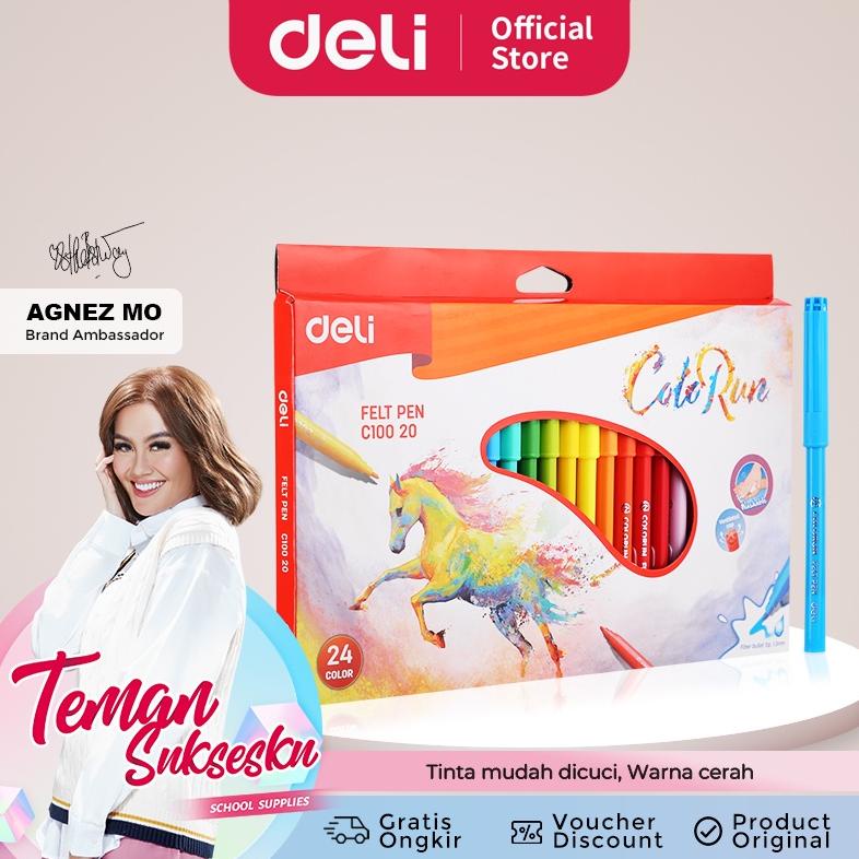 

Deli Spidol 12/18/24 Warna Tidak beracun Warna Cerah EC10020