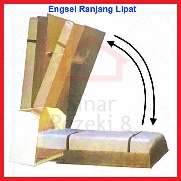 Engsel Ranjang Tempat Tidur Lipat Dinding Rak Bed Save 339-1