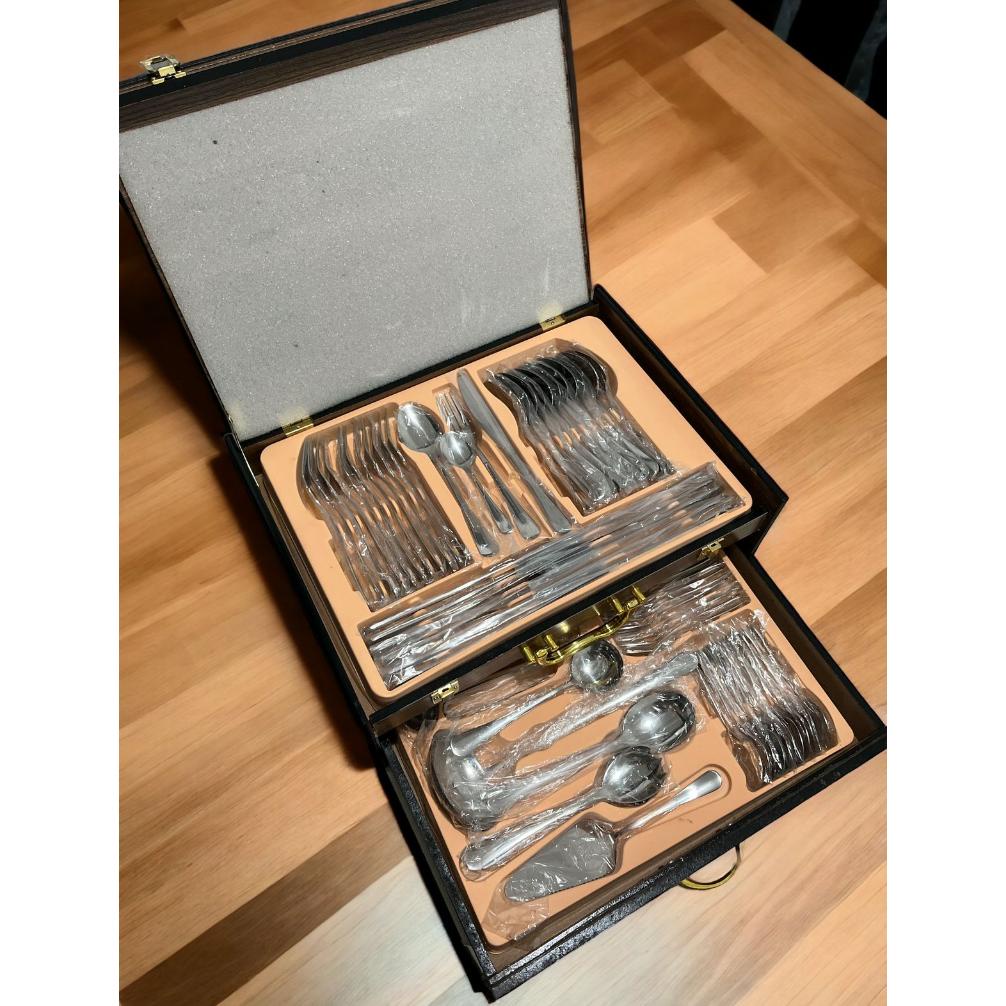 Bakindo Sendok Gold Set Koper 72pcs / Cutlery Set Sendok Gold / Sendok Silver / Sendok Koper Sultan 
