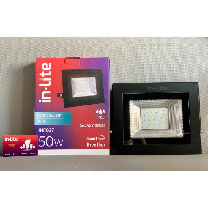 Promo Lampu Sorot Floodlight Led Inlite 50W 50 Watt - Inf027