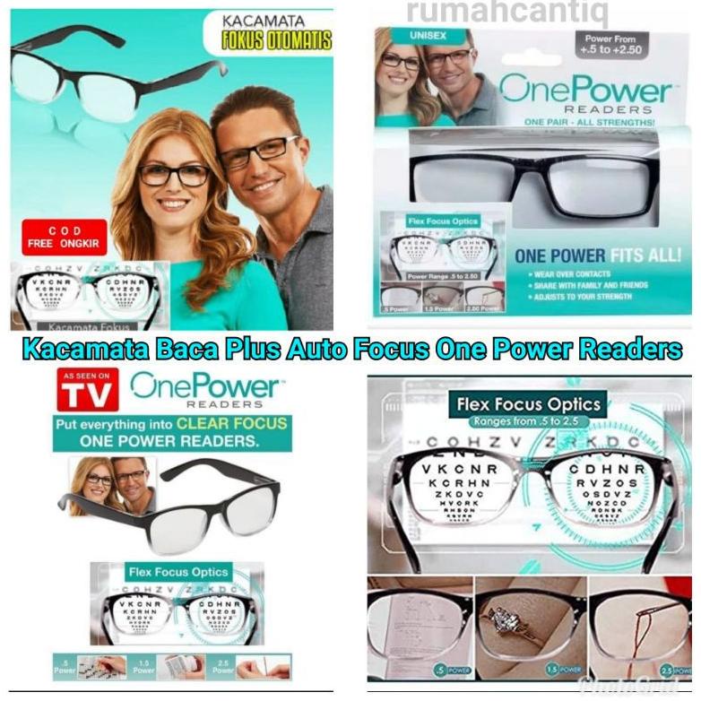 Kacamata Baca Plus Auto Focus Kaca Mata One Power Readers Ajaib Fokus Otomatis Menyesuaikan