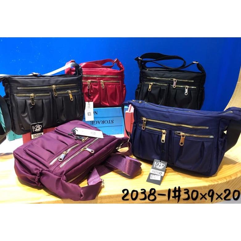 Tas Wanita Import Jinjing dan Selempang BOBO BB2038 2038 Bahan Parasut Kualitas Super High Quality B
