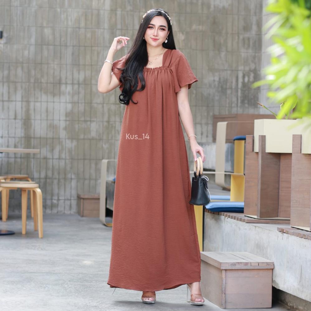 New - DASTER CRINKLE LAURA LONG DRESS  SELLER 