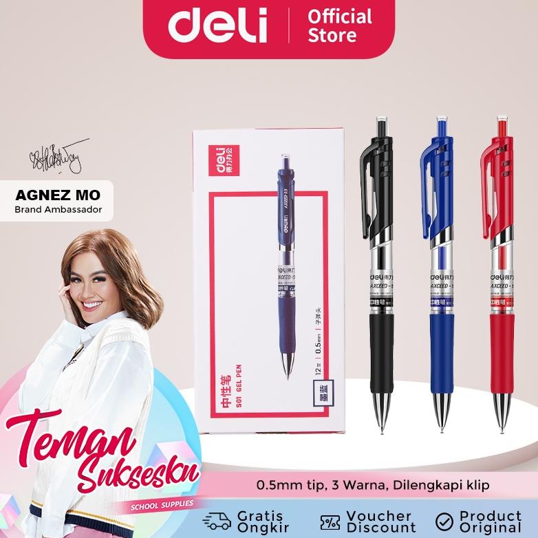 

Deli Gel Pen Pulpen Gel Retractable Warna Hitam 0.5 mm Desain Klasik dan Ergonomis S01