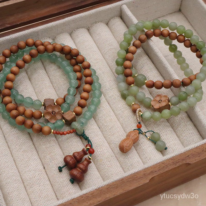 Gelang Manik-manik Cendana Asli Tiongkok, Gelang Manik-manik Gaya Mori, Koleksi Temperament, Kalung 