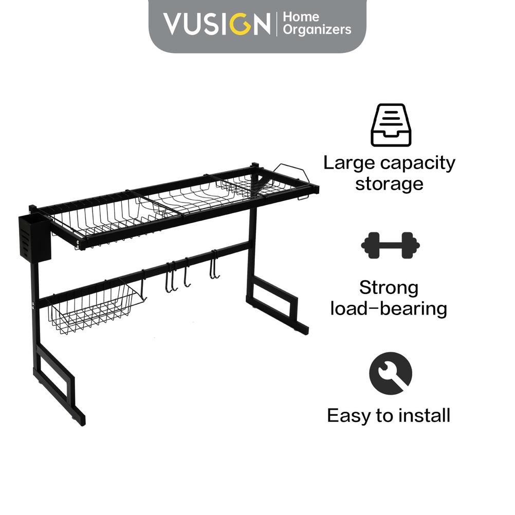 Vusign Sink Rack / Rak Piring Dapur / Rak Wastafel Stainless 85 CM Kokoh VS70X