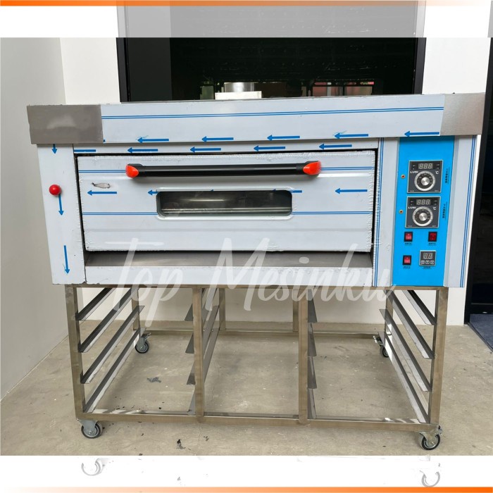 Kaki Oven/Meja Oven Deck Stainless Steel Untuk Oven 1 Deck 2 Tray - Meja Oven