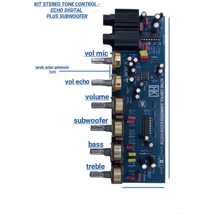 Kit Stereo Tone Control - Echo Plus Subwoofer Kit Tc Stereo - Echo Plus Sub Hybris