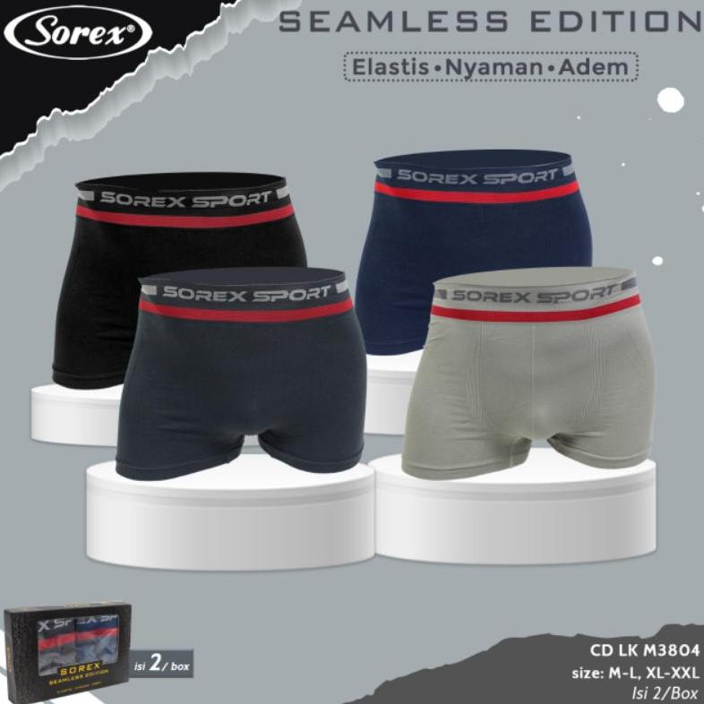 Celana Dalam Boxer Sorex Sport Seamless 3804 CD Boxer Wanita UW-43