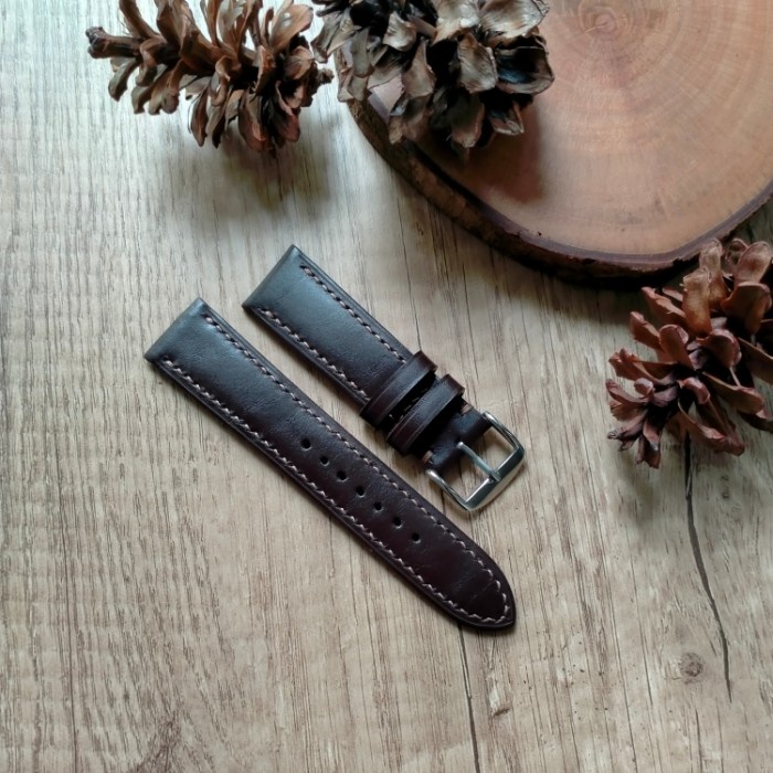 watch strap 22mm , tali jam tangan kulit asli , leather strap.
