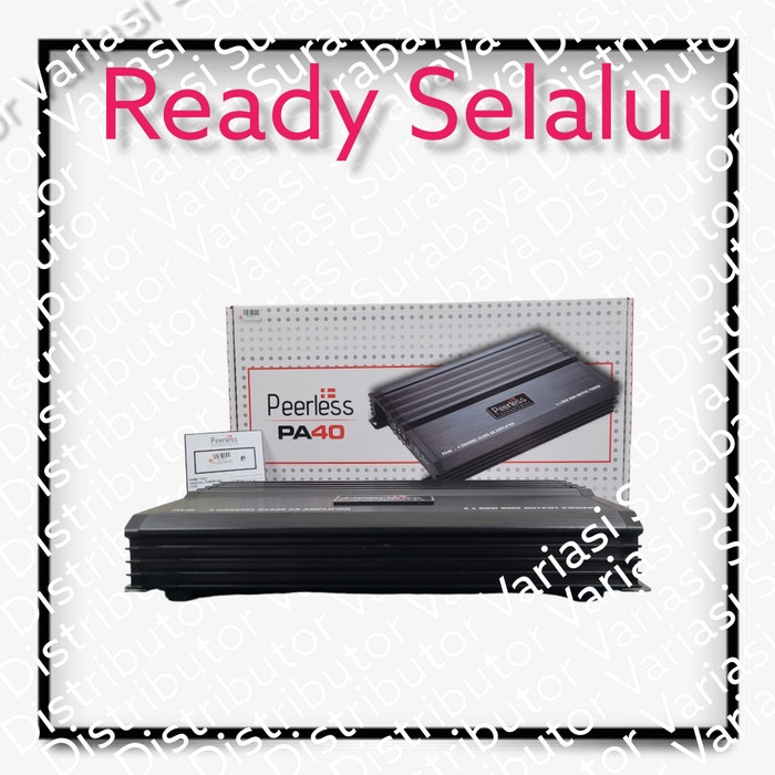 Terlaris Peerless Power Amplifier Pa40 - 4 Ch Class Ab - Amplifier