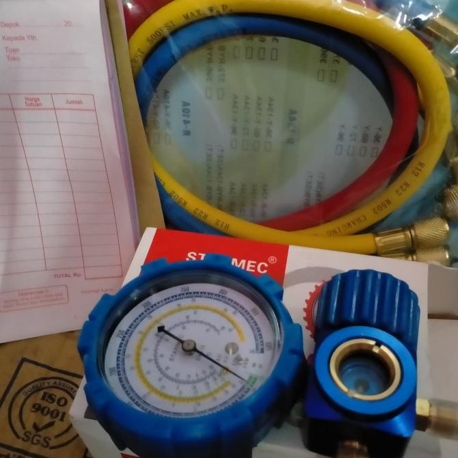 Paket Isi Freon R410 2.8Kg Segel Tabung Kecil Manifold Sightglass R410