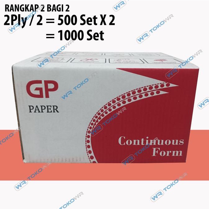 

Kertas Continuous Form Rangkap 2 Bagi 2